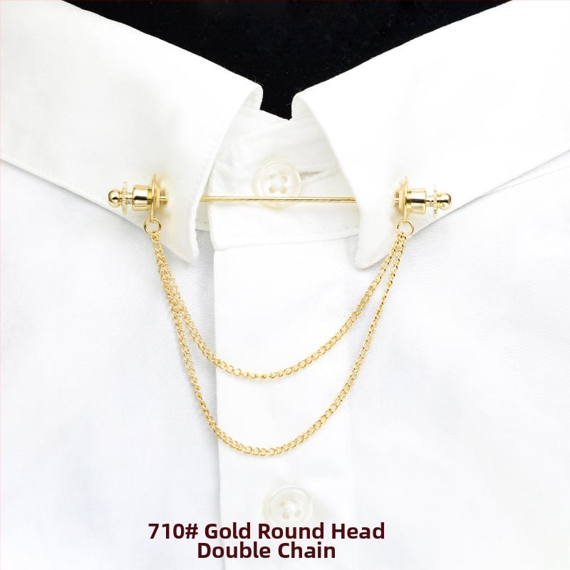 Kaelaripmipin – titaani teras, Korea stiil, valge kristall, elektroplaatimine, topelt-tassel