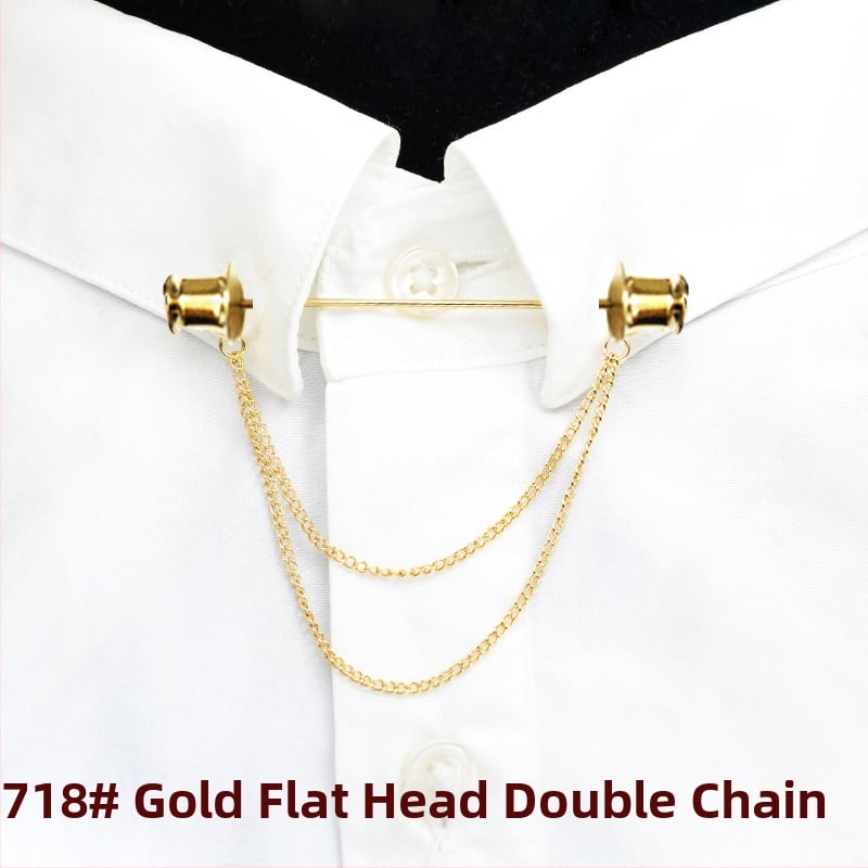 Kaelaripmipin – titaani teras, Korea stiil, valge kristall, elektroplaatimine, topelt-tassel