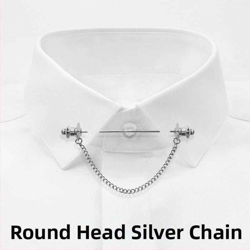 Kaelaripmipin – titaani teras, Korea stiil, valge kristall, elektroplaatimine, topelt-tassel