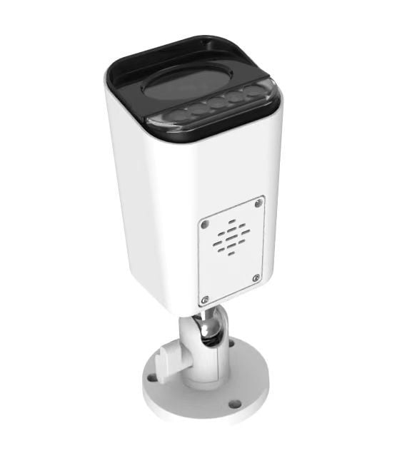 Корпус за Bullet камера, алуминиева сплав, IP67 водоустойчив, IK10 удароустойчив, с монтажна стойка, предпазен щит и сферичен капак