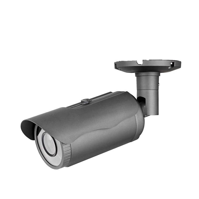 Корпус за Bullet камера, алуминиева сплав, IP67 водоустойчив, IK10 удароустойчив, с монтажна стойка, предпазен щит и сферичен капак