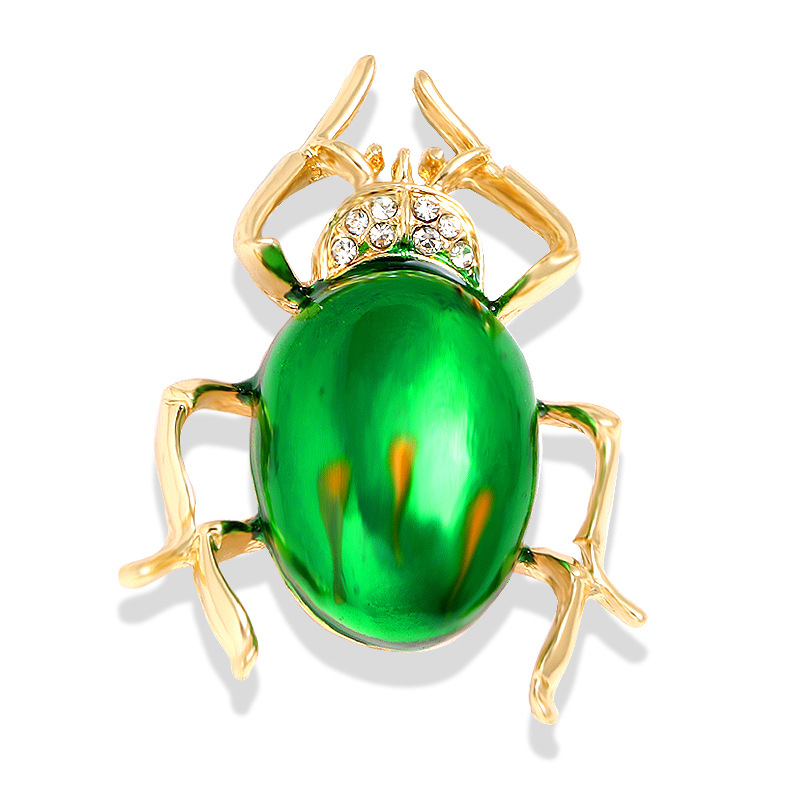 Rovar motívumos kitűző méhecske és bogár, csepp olajos felület, ötvözet, uniszex dekoráció, friss és édes stílus