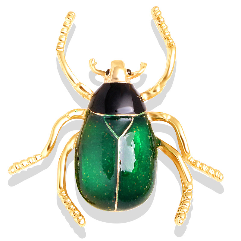 Rovar motívumos kitűző méhecske és bogár, csepp olajos felület, ötvözet, uniszex dekoráció, friss és édes stílus