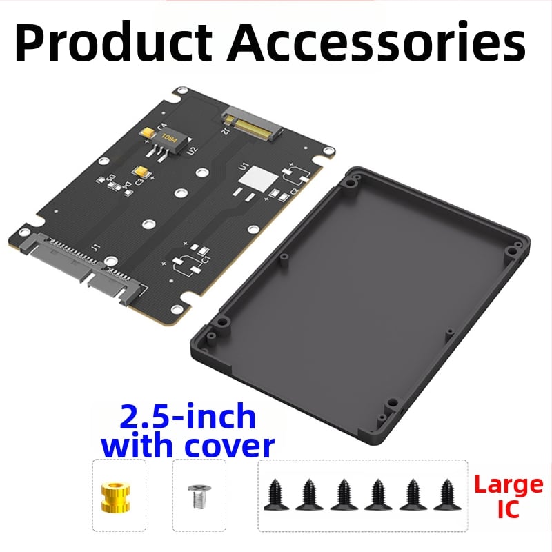 LCCT 23HD18-RTK MSATA NGFF į SATA3 išorinis kietojo disko korpusas adapteris, M.2 SATA protokolas, medžiaga aliuminio lydinys + ABS, SATA 3.0 sąsaja, 6 Gbps