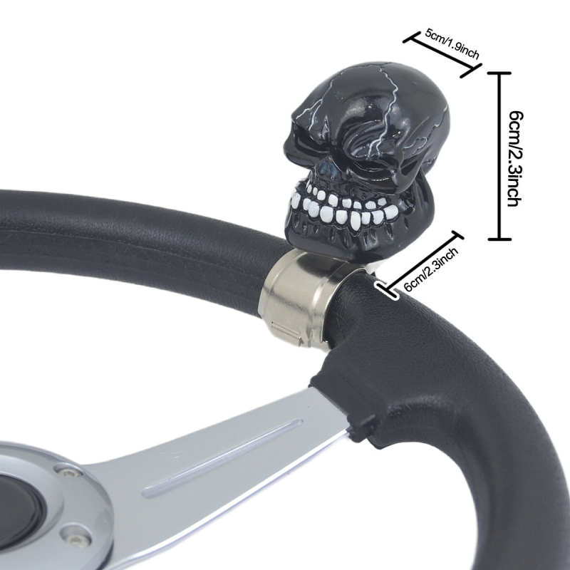 Hocstone universālais stūres palīgbola ar kraniuma dizainu, sveķu izgatavots, 300 g, bez logotipa