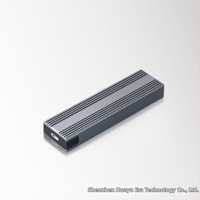 Externé puzdro pre M.2 NVMe/NGFF SSD s dvojitým protokolom USB-C 3, HY217, konštrukcia z magnézium-alumíniovej zliatiny, podpora až 4TB, prenosová rýchlosť 10 Gb/s