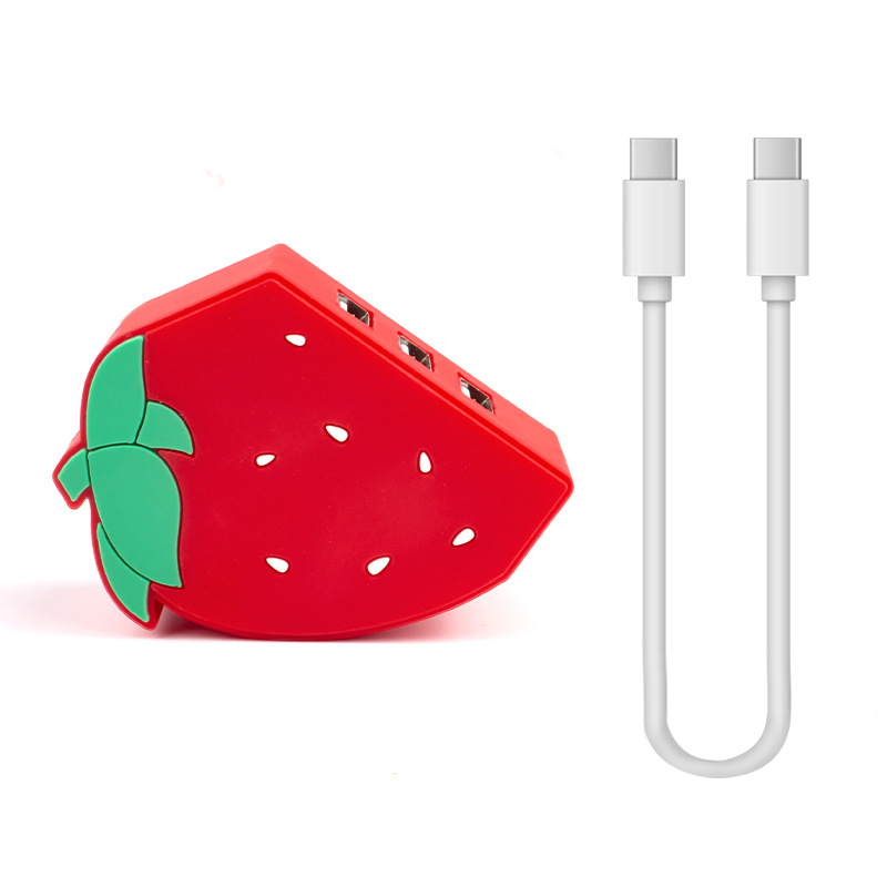 USB 2.0 USB hub pre notebook, 3-portový, 50 cm kábel, Fruit hub hub (bez vonkajšieho napájania)