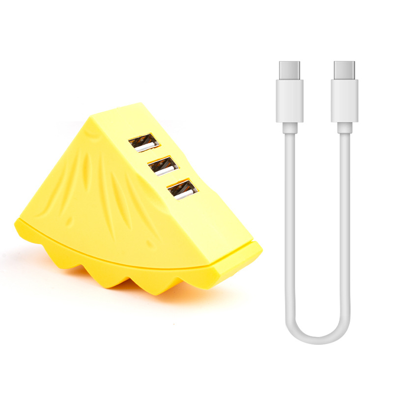 USB 2.0 USB hub pre notebook, 3-portový, 50 cm kábel, Fruit hub hub (bez vonkajšieho napájania)