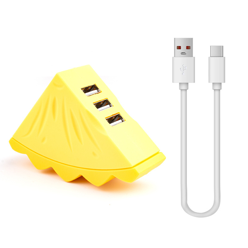 USB 2.0 USB hub pre notebook, 3-portový, 50 cm kábel, Fruit hub hub (bez vonkajšieho napájania)