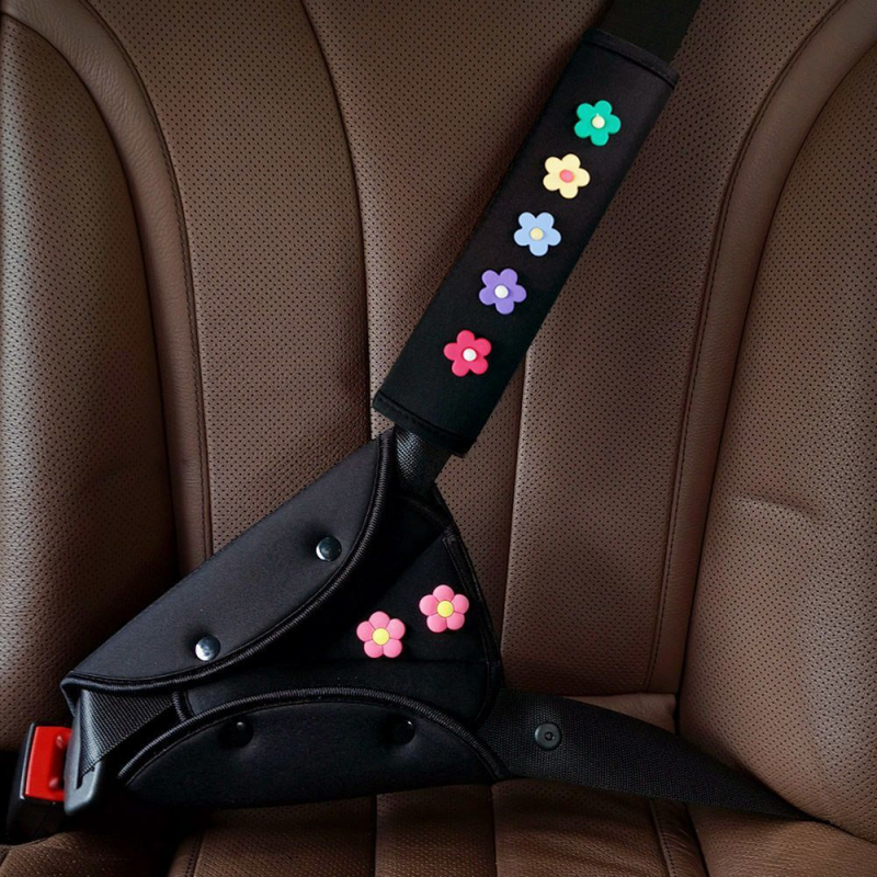 Κράτης ζώνης για παιδιά με επενδύσεις ώμων – αντι-πνιγμού σχέδιο, ρυθμιζόμενη προστασία κοιλιάς για αυτοκίνητο