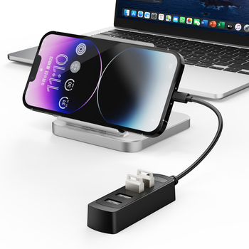 Wind Spirit Fl11 USB 2.0 4-portni hub, 480 Mbps, napajanjem putem sabirnice, 20 cm kabel