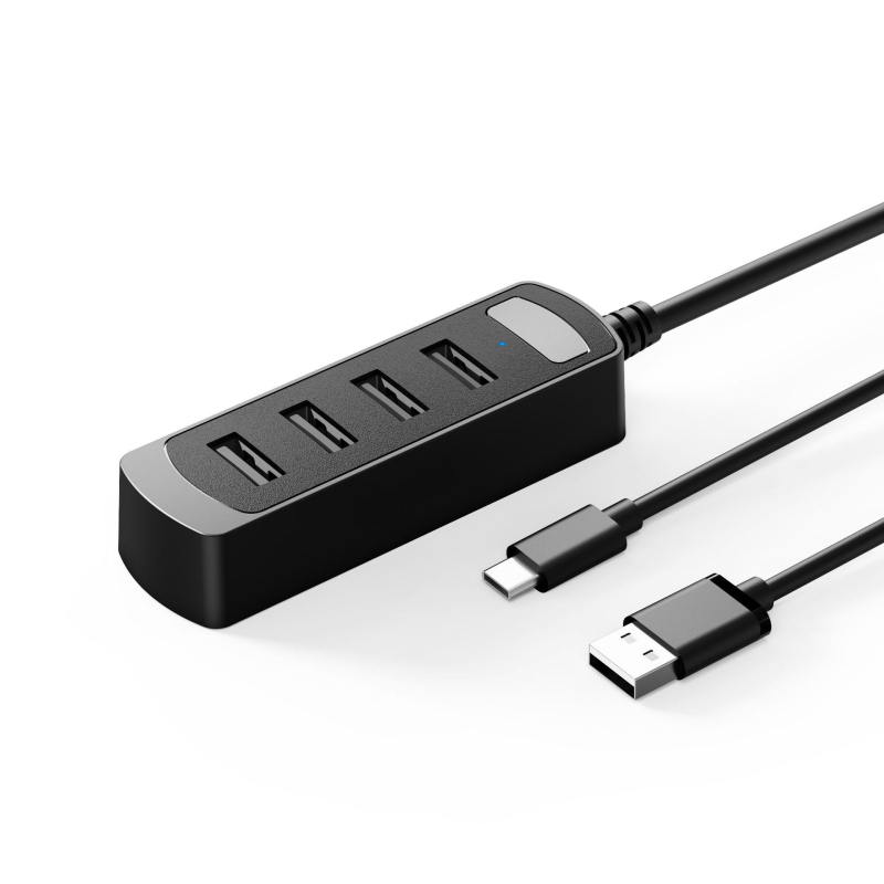 Wind Spirit Fl11 USB 2.0 4-portni hub, 480 Mbps, napajanjem putem sabirnice, 20 cm kabel