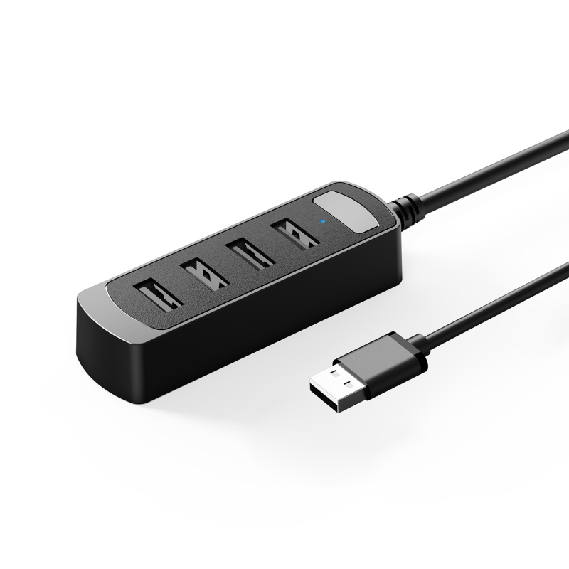Wind Spirit Fl11 USB 2.0 4-portni hub, 480 Mbps, napajanjem putem sabirnice, 20 cm kabel