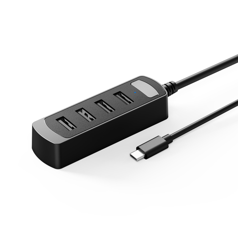 Wind Spirit Fl11 USB 2.0 4-portni hub, 480 Mbps, napajanjem putem sabirnice, 20 cm kabel