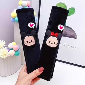 Autós öv vállvédő – Cartoon Dingdang Cat, meghosszabbított hossz, poliészter, szorítás elleni védelem, logó nyomtatás elérhető