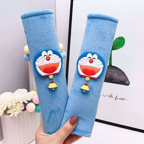 Autós öv vállvédő – Cartoon Dingdang Cat, meghosszabbított hossz, poliészter, szorítás elleni védelem, logó nyomtatás elérhető