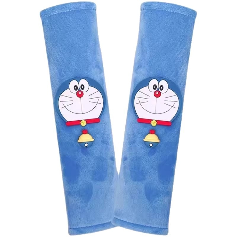 Autós öv vállvédő – Cartoon Dingdang Cat, meghosszabbított hossz, poliészter, szorítás elleni védelem, logó nyomtatás elérhető