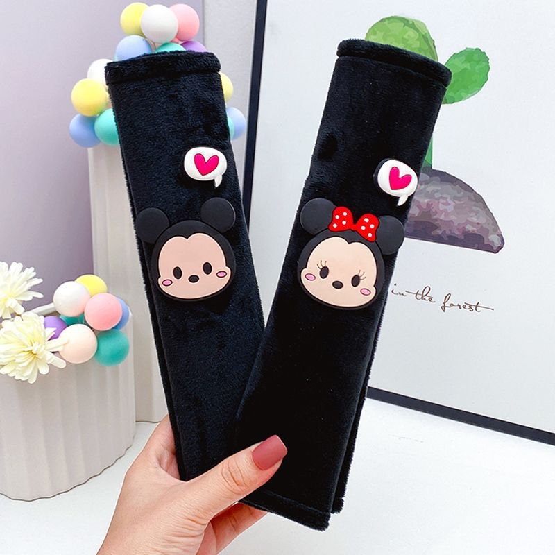 Autós öv vállvédő – Cartoon Dingdang Cat, meghosszabbított hossz, poliészter, szorítás elleni védelem, logó nyomtatás elérhető