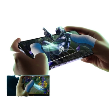 Érintőképernyős játékujjvédő – szénszálas, réz- és fémes rostok, ultra vékony, 10 g, logó nyomtatás, testreszabható