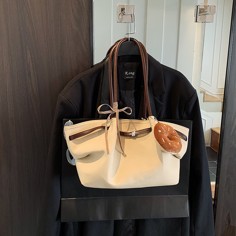 Torbica Tote, ulični stil, PU materijal, horizontalni kvadratni oblik, zatvarač