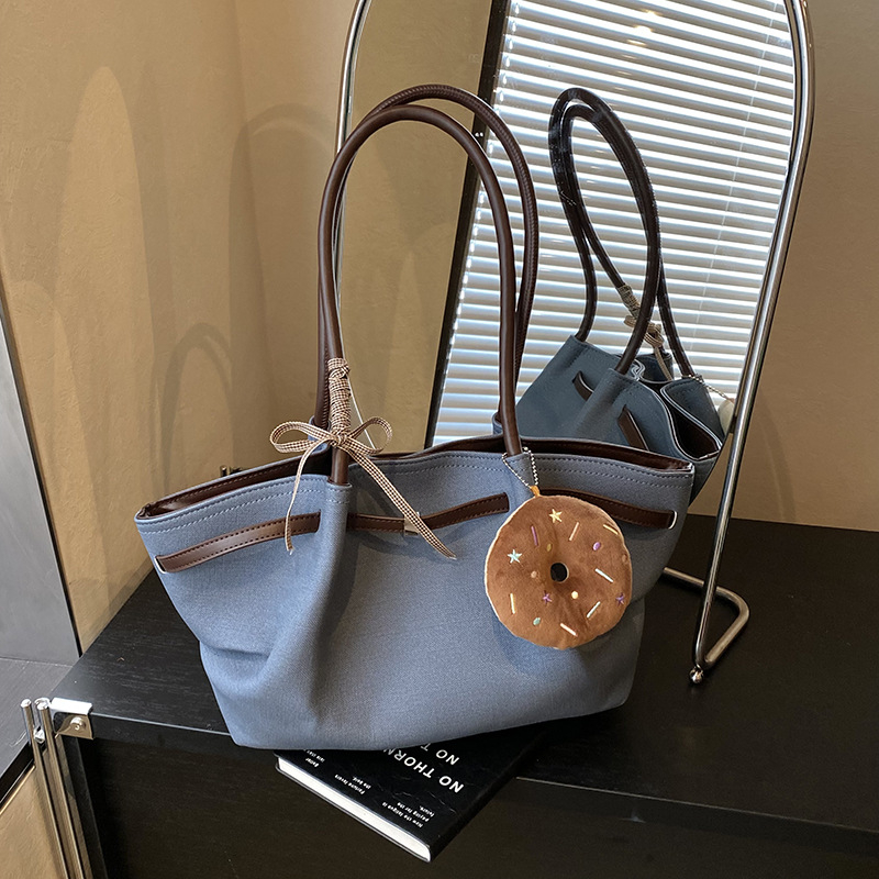 Torbica Tote, ulični stil, PU materijal, horizontalni kvadratni oblik, zatvarač