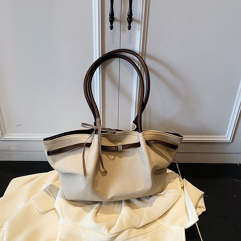 Torbica Tote, ulični stil, PU materijal, horizontalni kvadratni oblik, zatvarač