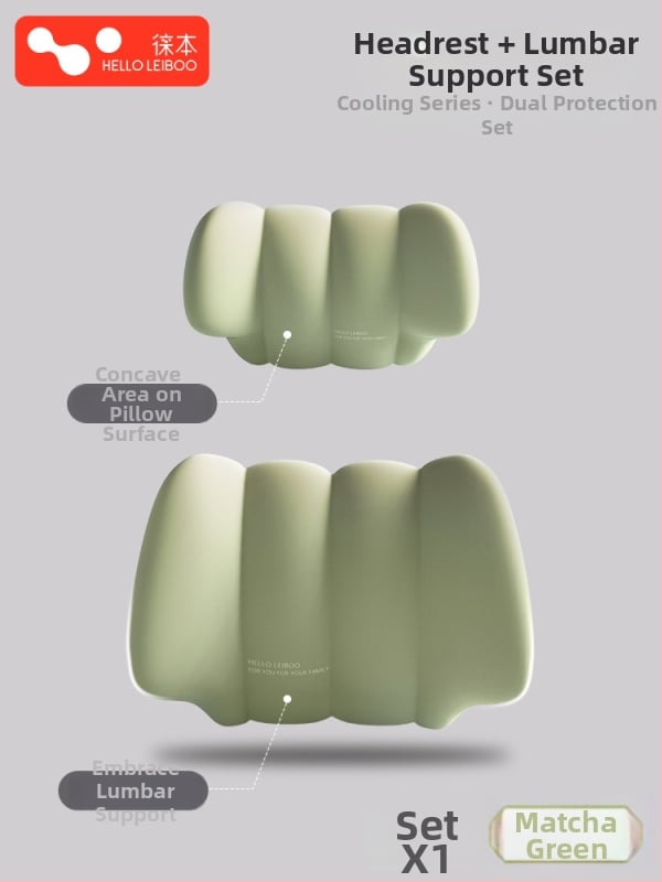 Automašīnas kakla un jostas spilvens — universāla pielāgošana, četru sezonu lietošana, sintētisko šķiedru pildījums, oriģinālais stils