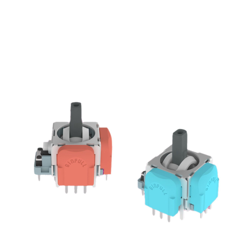 Jinfu DS13-max joystick za konzole — Sučelje: Solder; Materijal: Smola; Životni vijek: 5 milijuna ciklusa; Vibracije: Nema; Nazivna snaga: 0,0125