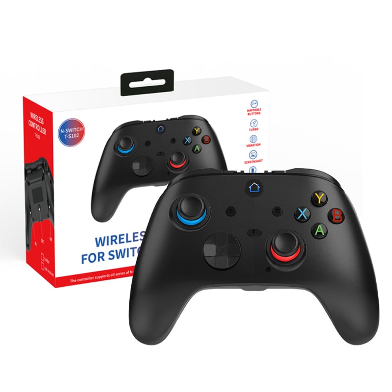 TGZ T-S102 Ασύρματο χειριστήριο παιχνιδιών – Bluetooth 2.4G διπλής λειτουργίας, Hall trigger, 3D joystick, κίνηση έξι αξόνων, Type-C διεπαφή