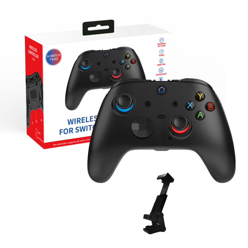 TGZ T-S102 Ασύρματο χειριστήριο παιχνιδιών – Bluetooth 2.4G διπλής λειτουργίας, Hall trigger, 3D joystick, κίνηση έξι αξόνων, Type-C διεπαφή