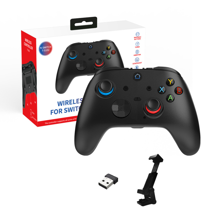 TGZ T-S102 Ασύρματο χειριστήριο παιχνιδιών – Bluetooth 2.4G διπλής λειτουργίας, Hall trigger, 3D joystick, κίνηση έξι αξόνων, Type-C διεπαφή
