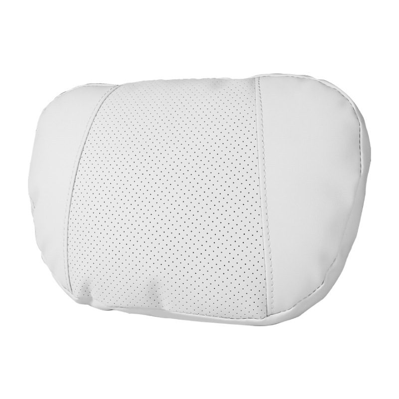 Auto galvas un kakla spilvens ar atmiņas putām, perforēta elpojoša pārklājuma no Nappa ādas, universāla pielietojums, muguras daļas atbalsts, iespēja pielāgot logotipu
