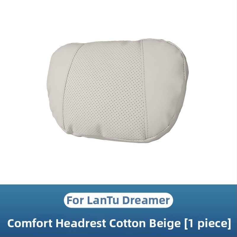 Auto galvas un kakla spilvens ar atmiņas putām, perforēta elpojoša pārklājuma no Nappa ādas, universāla pielietojums, muguras daļas atbalsts, iespēja pielāgot logotipu