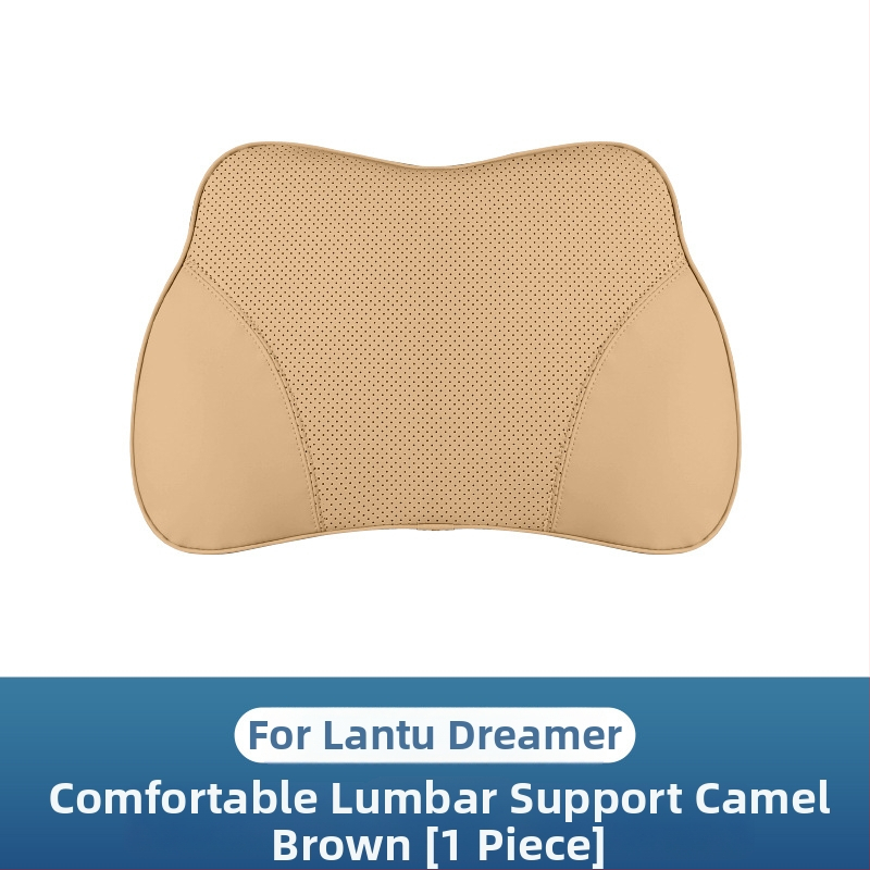 Auto galvas un kakla spilvens ar atmiņas putām, perforēta elpojoša pārklājuma no Nappa ādas, universāla pielietojums, muguras daļas atbalsts, iespēja pielāgot logotipu