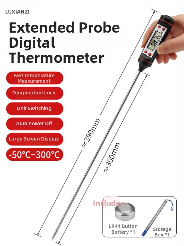 Automobiļu kondicioniera termometra detektors - digitālais temperatūras testers ar sondu gaisa izplūdei