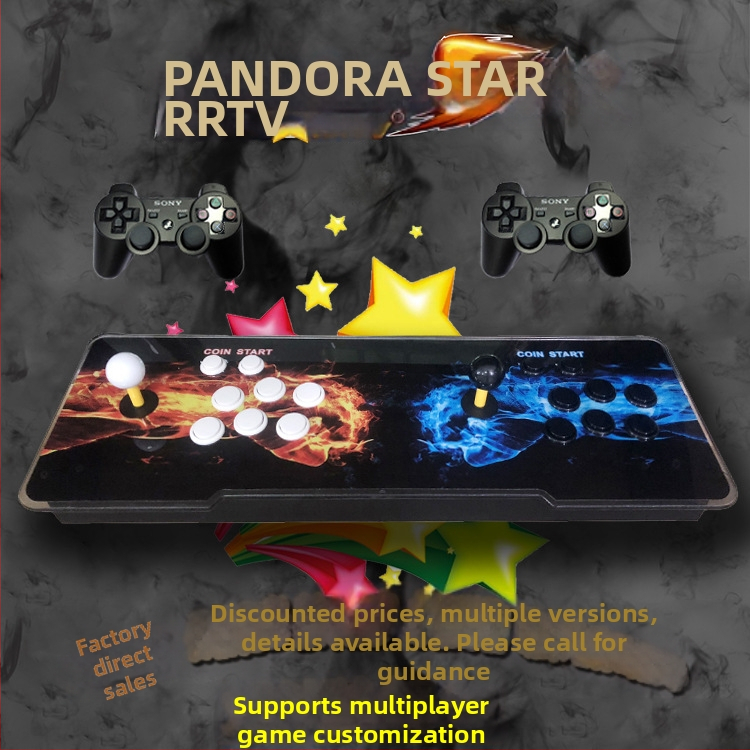 3D Pandora Moonlight Treasure Box – 16GB atmiņa, oriģinālais softvars, A7 operētājsistēma, PS3 saderīgs, dubultais džojistsiks arkāde