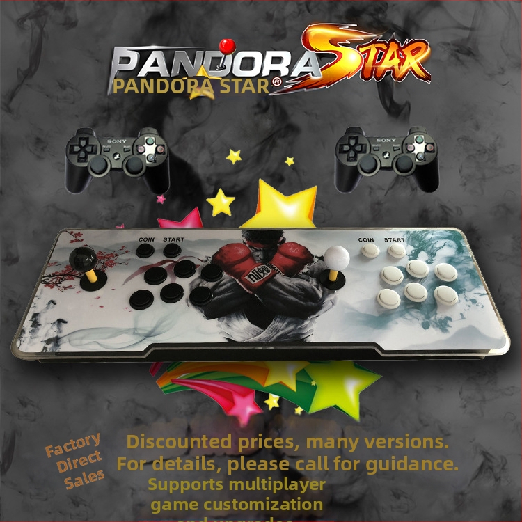 3D Pandora Moonlight Treasure Box – 16GB atmiņa, oriģinālais softvars, A7 operētājsistēma, PS3 saderīgs, dubultais džojistsiks arkāde