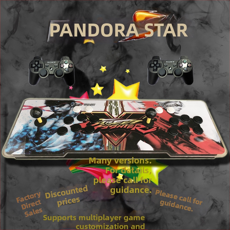 3D Pandora Moonlight Treasure Box – 16GB atmiņa, oriģinālais softvars, A7 operētājsistēma, PS3 saderīgs, dubultais džojistsiks arkāde