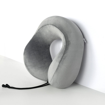 Memóriás hab U‑alakú utazó nyakpárna belsővel, Crystal velúr huzattal, felnőtteknek