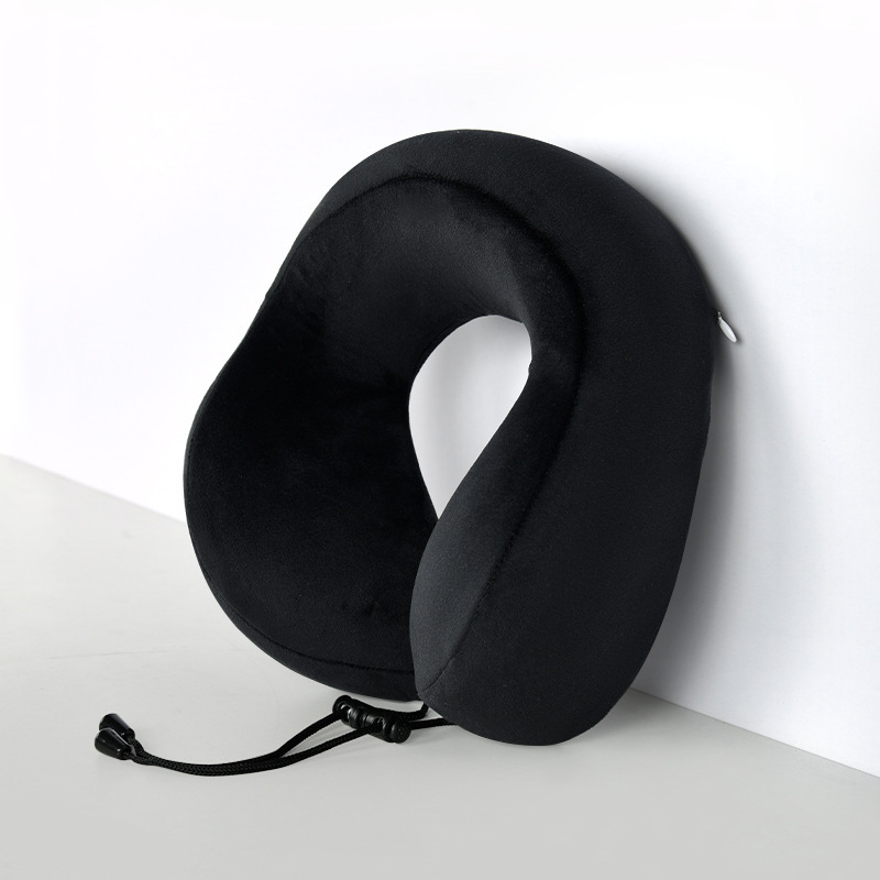 Memóriás hab U‑alakú utazó nyakpárna belsővel, Crystal velúr huzattal, felnőtteknek