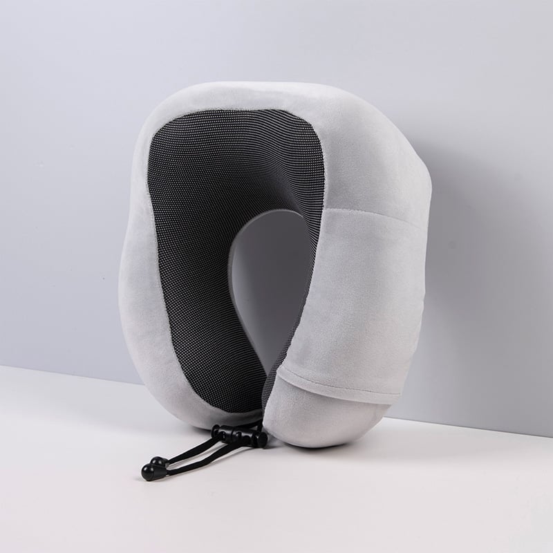 Memóriás hab U‑alakú utazó nyakpárna belsővel, Crystal velúr huzattal, felnőtteknek