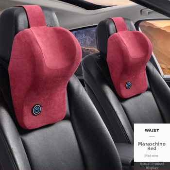 Automobiļu kakla spilvens ar atmiņas putām, karikatūru stilā, ārējā materiāla dabiskās šķiedras (atmiņas putas, dabiskas šķiedras ārējā materiāla, karikatūru stils, vasara, vispārējā automobiļu saderība)