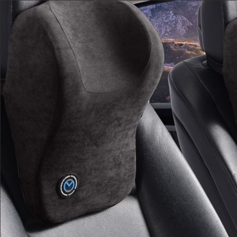 Automobiļu kakla spilvens ar atmiņas putām, karikatūru stilā, ārējā materiāla dabiskās šķiedras (atmiņas putas, dabiskas šķiedras ārējā materiāla, karikatūru stils, vasara, vispārējā automobiļu saderība)