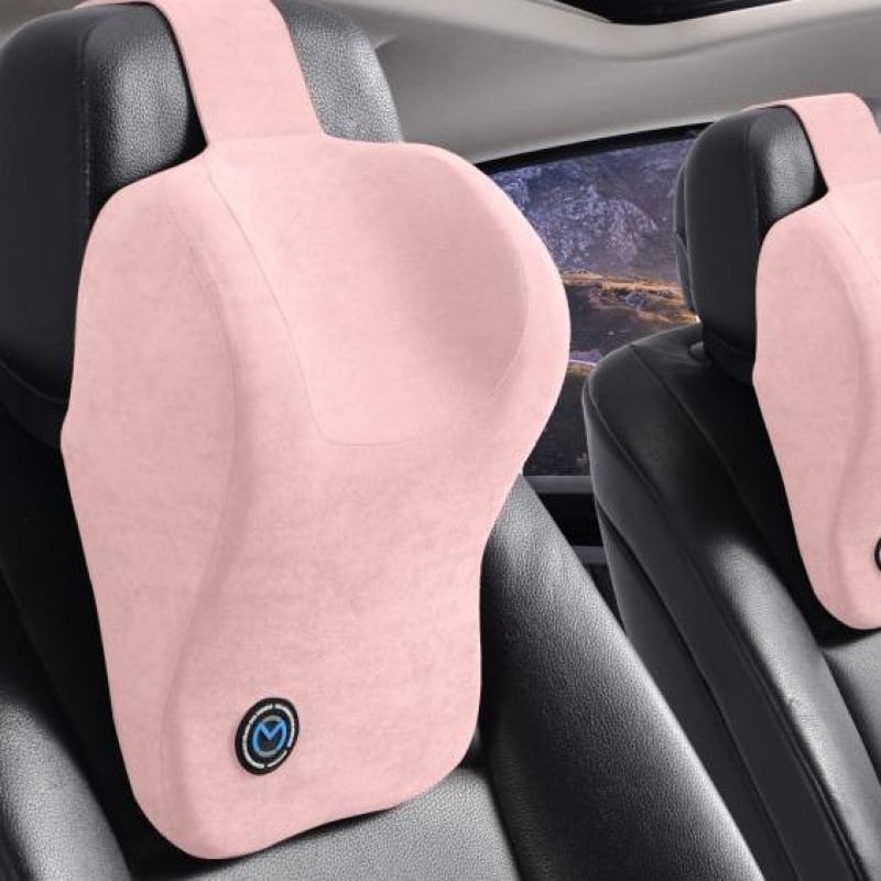 Automobiļu kakla spilvens ar atmiņas putām, karikatūru stilā, ārējā materiāla dabiskās šķiedras (atmiņas putas, dabiskas šķiedras ārējā materiāla, karikatūru stils, vasara, vispārējā automobiļu saderība)