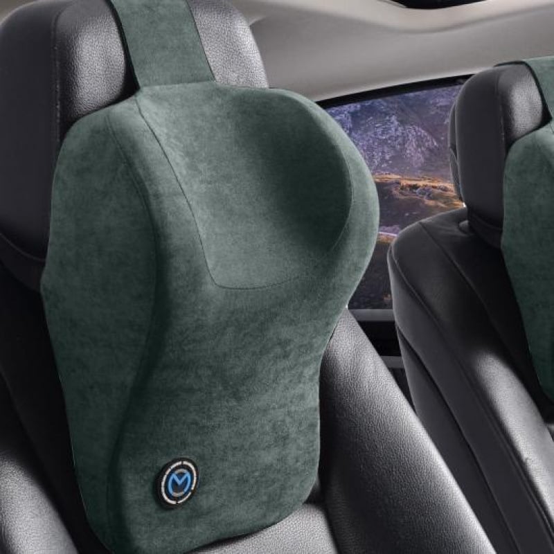 Automobiļu kakla spilvens ar atmiņas putām, karikatūru stilā, ārējā materiāla dabiskās šķiedras (atmiņas putas, dabiskas šķiedras ārējā materiāla, karikatūru stils, vasara, vispārējā automobiļu saderība)