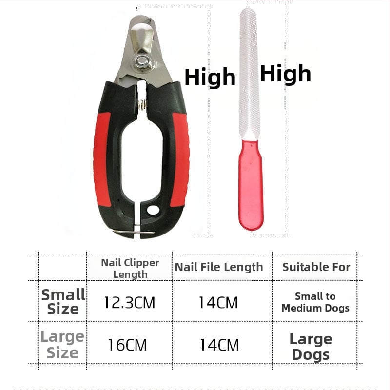 Clește de unghii pentru animale de companie și pilă pentru unghii pentru câini și pisici – neimportat; fără mărci private licențiate