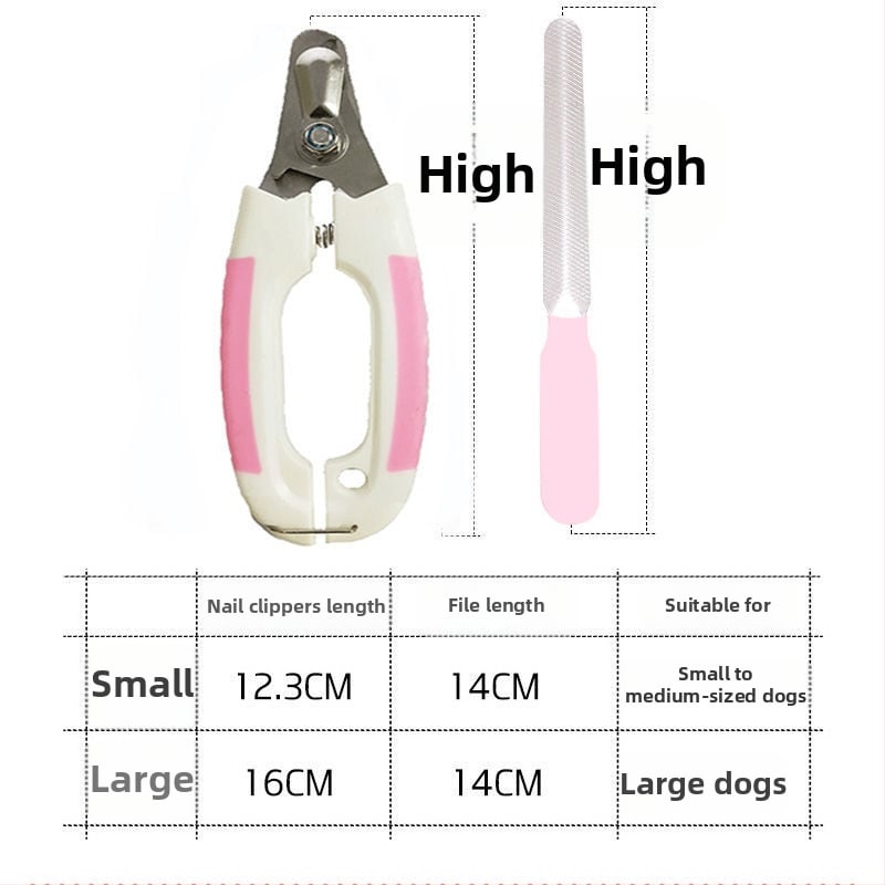 Clește de unghii pentru animale de companie și pilă pentru unghii pentru câini și pisici – neimportat; fără mărci private licențiate