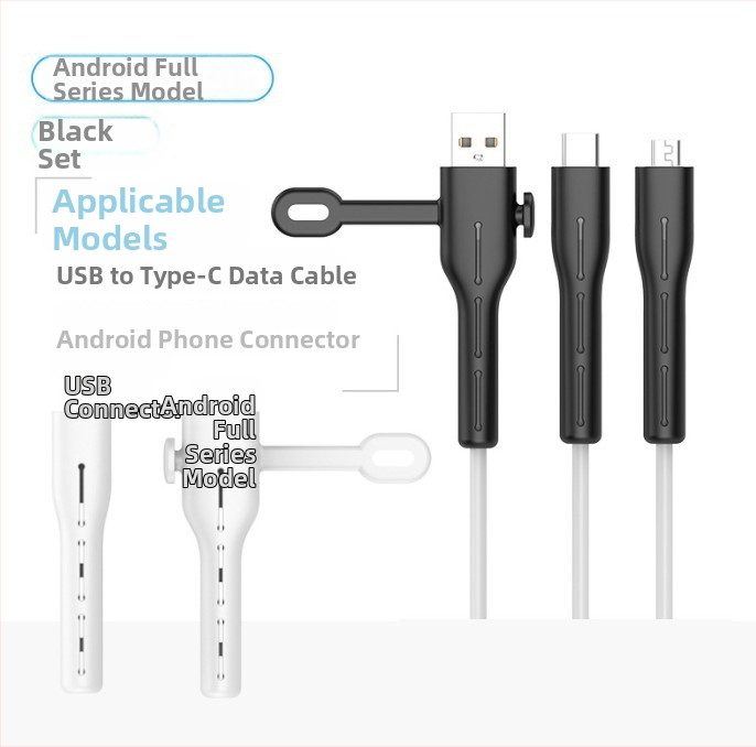 Datu kabeļa aizsardzības vāciņš CP0789 – Silikons, Kabelu vīnotājs mobilajiem tālruņiem