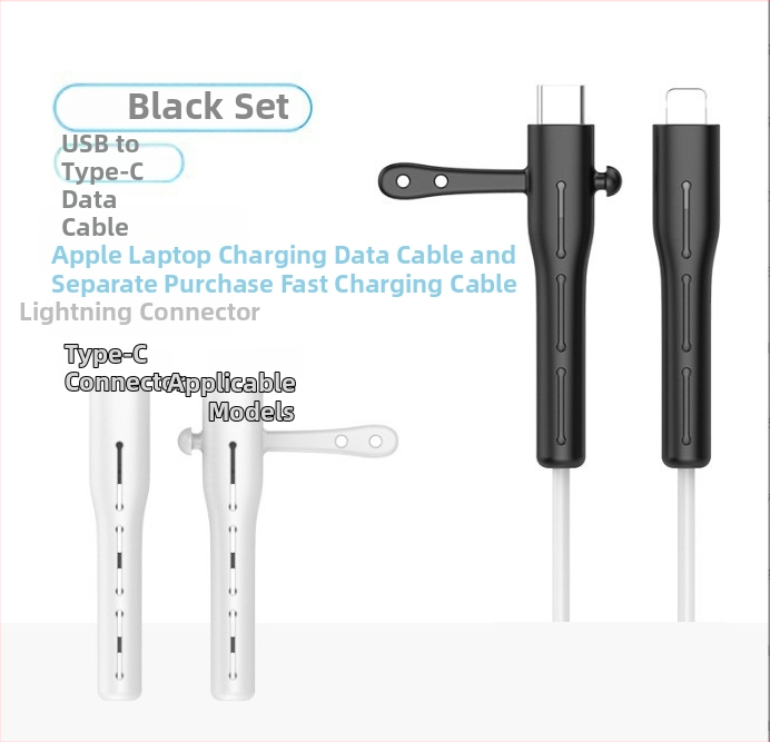 Datu kabeļa aizsardzības vāciņš CP0789 – Silikons, Kabelu vīnotājs mobilajiem tālruņiem