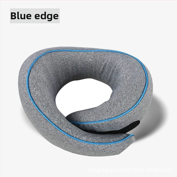 Atmiņas putu U formas ceļojumu kakla spilvens ar 100% kokvilnas pārklājumu, pārnēsājams, universāla saderība